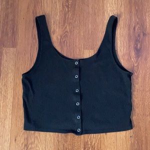 black crop top